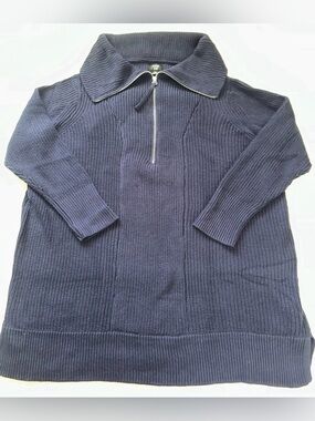 June + Vie navy blue long sweater Size 22/24